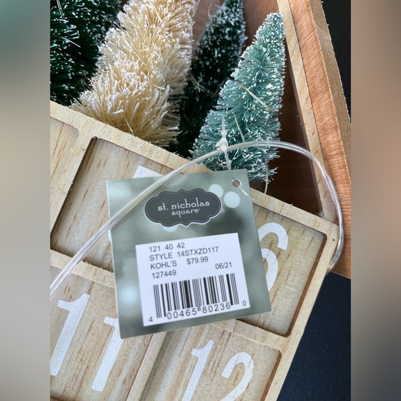 Wooden Advent Calendar with Light Up Trees - Picture 5 of 6